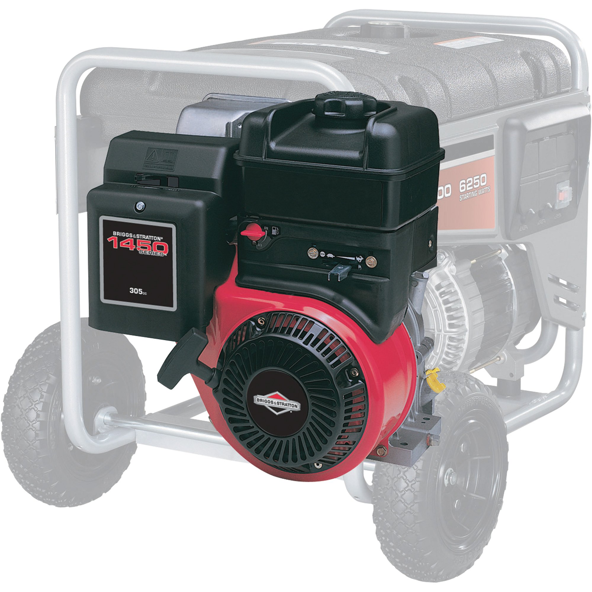 Briggs & Stratton I/C Horizontal OHV Engine — 305cc, 1450 Series, 14.5 Gross Torque, 1in. x 3 21/32in. Shaft, Model# 205332-0537-B1